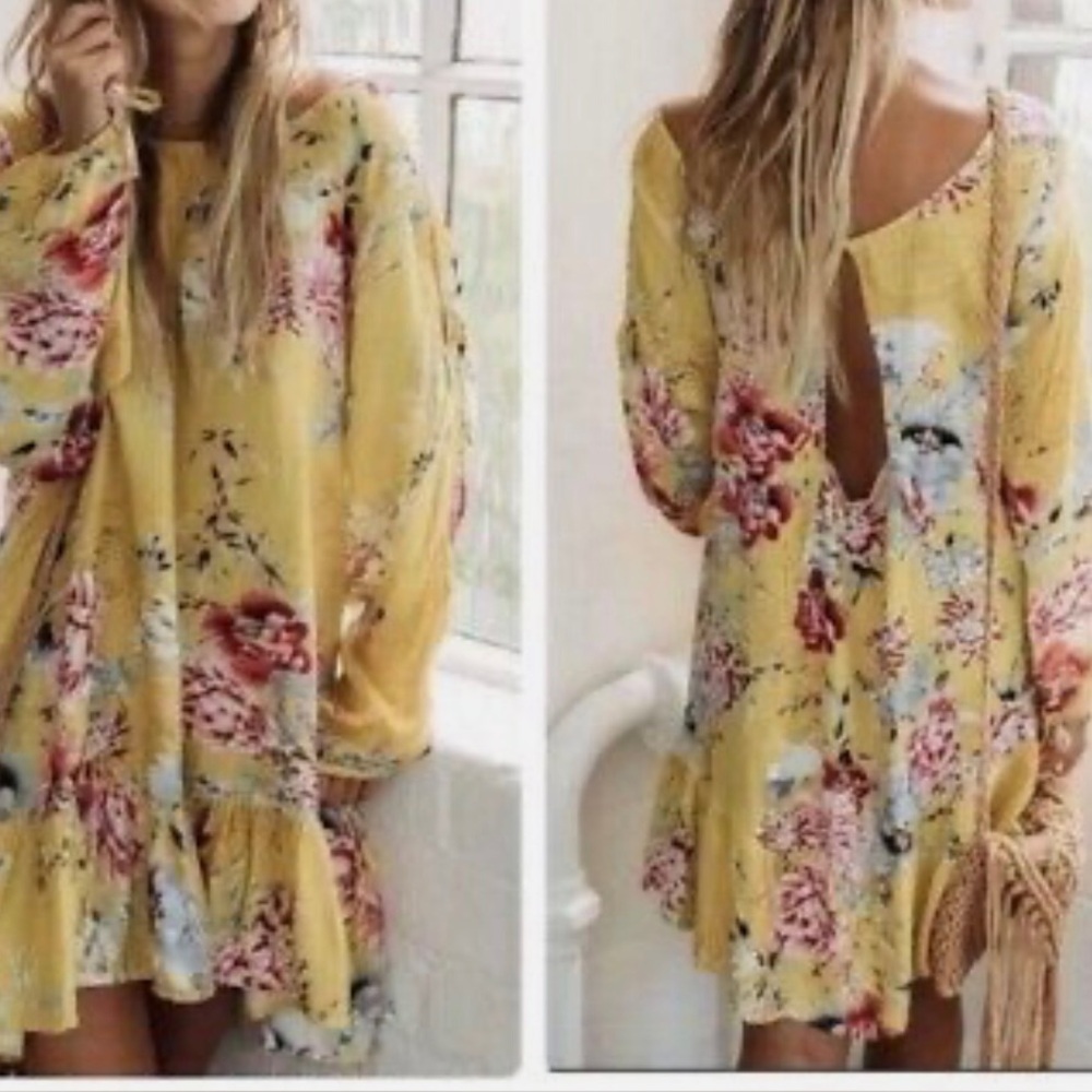 Jaase for Anthropology Sunshine Maya long sleeve Boho Tunic top size M New